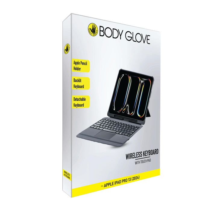 Body Glove Bluetooth Keyboard With Touch Pad - Apple iPad Pro 13 (2024) (BGKB-TIPP13-BK)