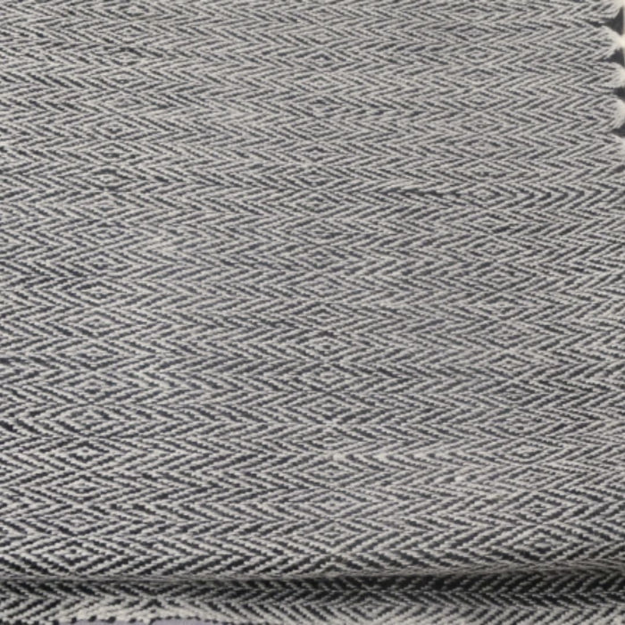 Cotton Bed Throw | Black , Grey & White