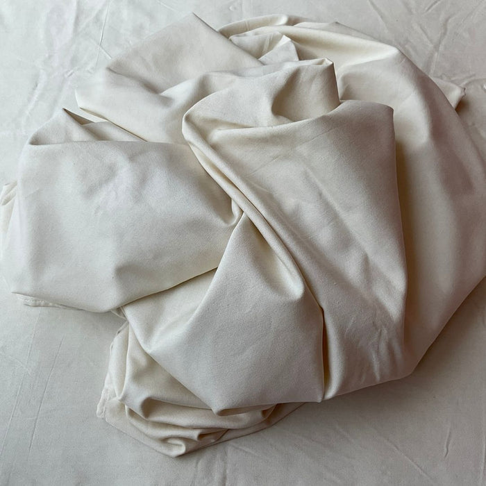 Eri Silk Bedsheet | Ivory - Mojopanda Organic Store