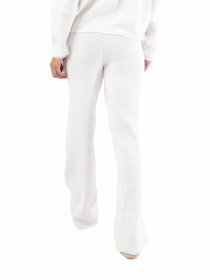 KNIT FLARE PANTS