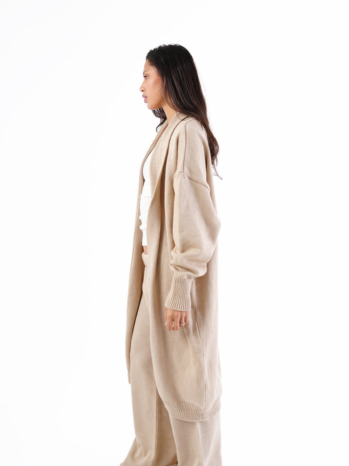 KNIT LONG CARDIGAN