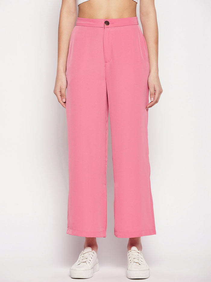 Madame Pink Slit Palazzo