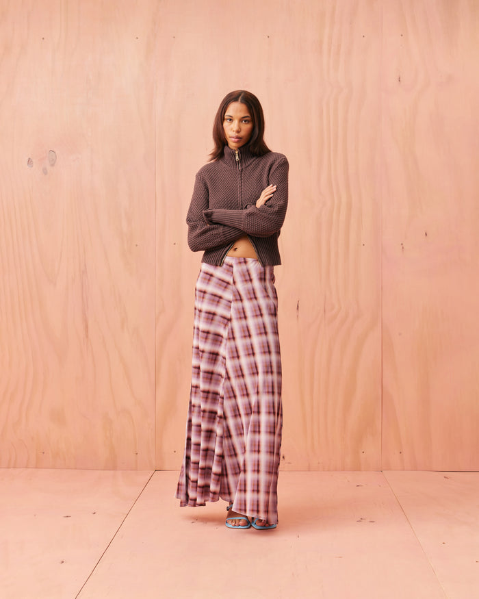 MATILDA COTTON ZIP CARDIGAN JAVA