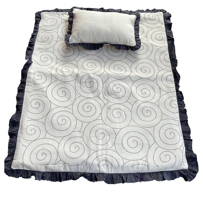 Organic Wool - Bedding set | Eri Sil | Screen Printed | Wool Infill