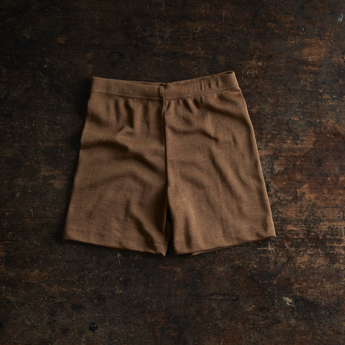 Rhea Baby & Kids Shorts - Merino Wool & Silk - Almond