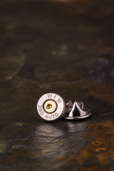 380 Auto Bullet Tie Tac Hat Pin, Bullet Tie Tack