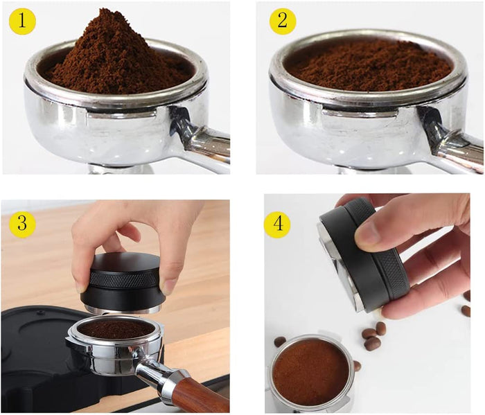 58mm Adjustable Coffee Leveler (distributor) Tamper E61 Gaggia ECM Breville 58 - Coffeesection