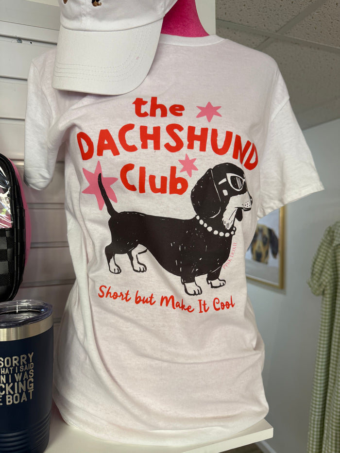 The Dachshund Club Graphic Tee: "Short but Cool" Doxie Shirt