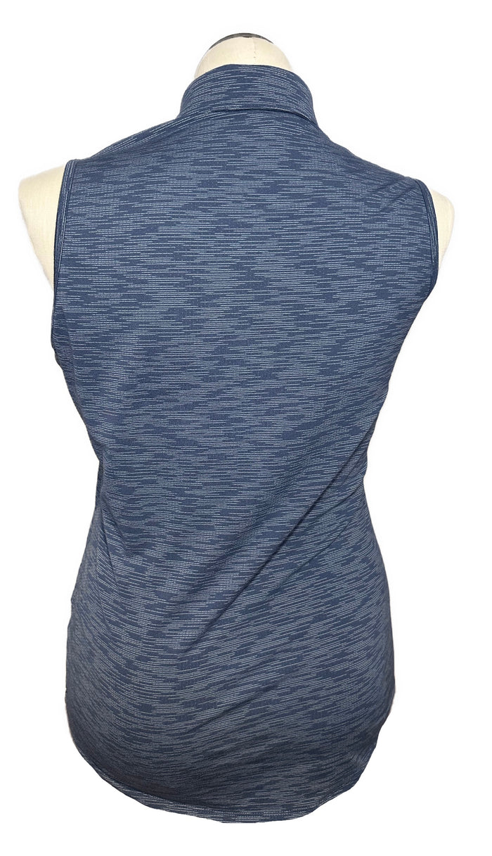 Adidas Women's Navy & Gray Print Sleeveless Golf Top w/Logo Size L