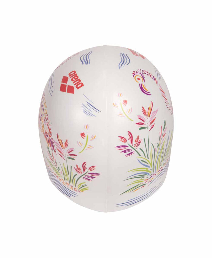 Arena HD Flamingo Print Swim Cap - White/Multi