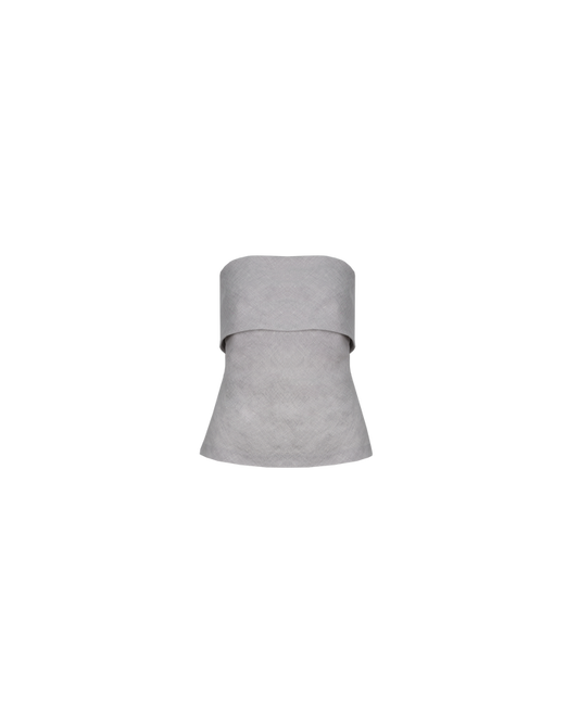 AVALON LINEN BODICE GREY