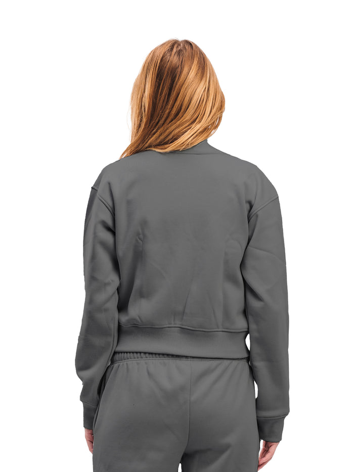 CROPPED ZIP UP
