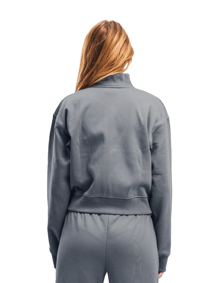 CROPPED ZIP UP