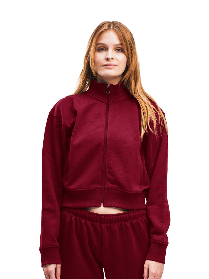 CROPPED ZIP UP