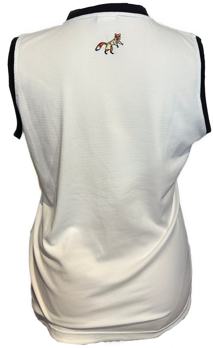 Daily Sports Textured White Polo w/ Black Trim Size XL