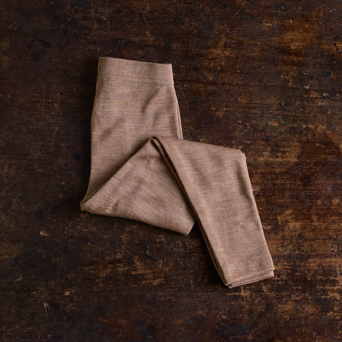 Finch Baby & Kids Leggings - Merino Wool & Silk - Warm Driftwood