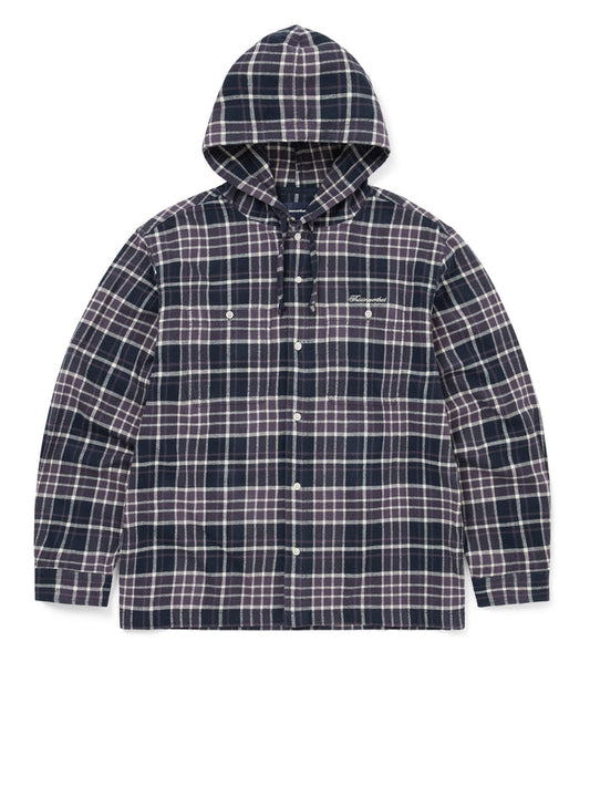 Flannel Hooded Check Shirt