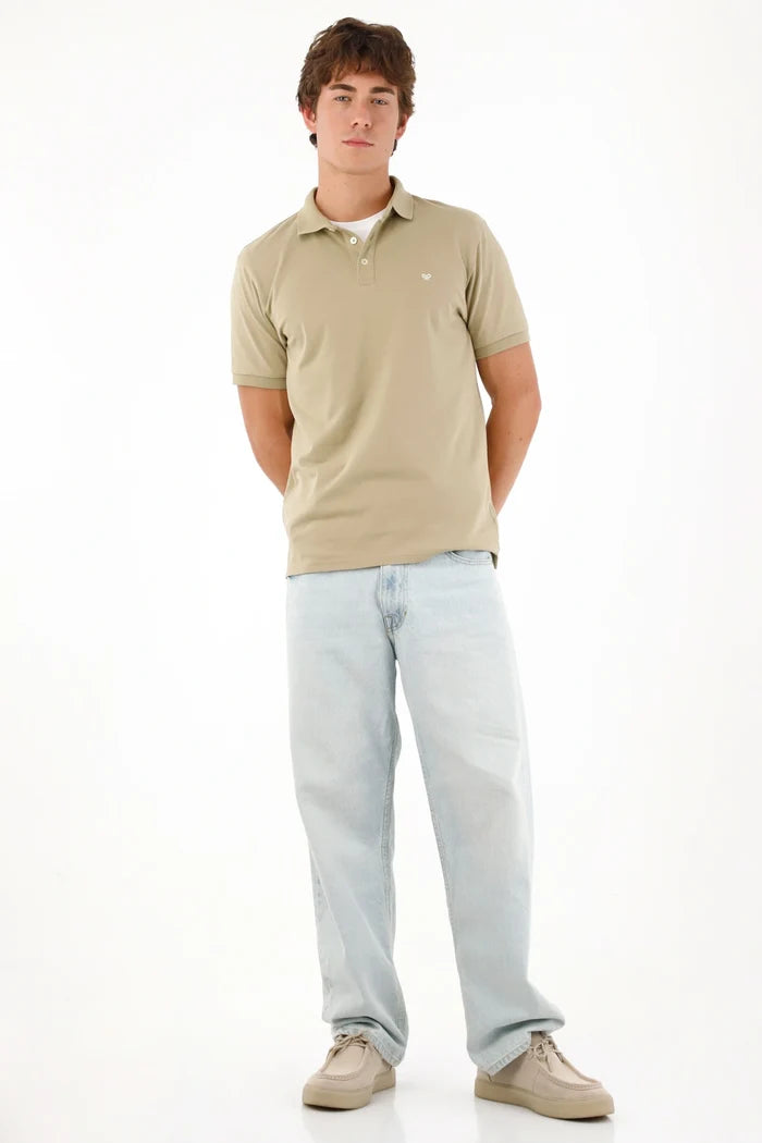 Green Polo with Mini Racket for Men