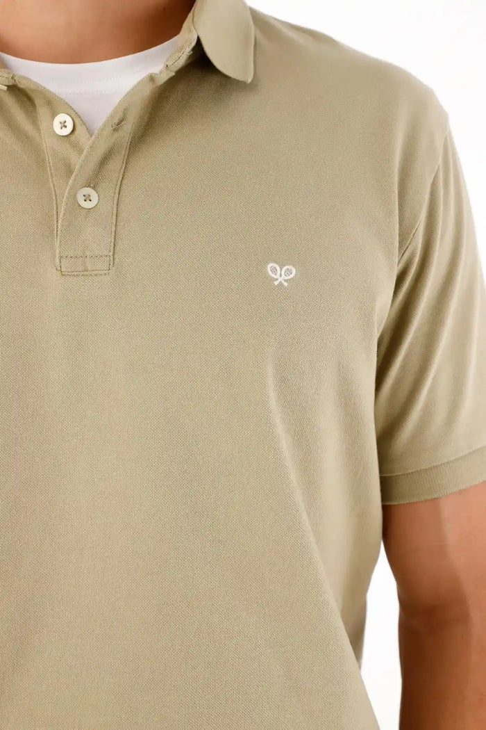 Green Polo with Mini Racket for Men