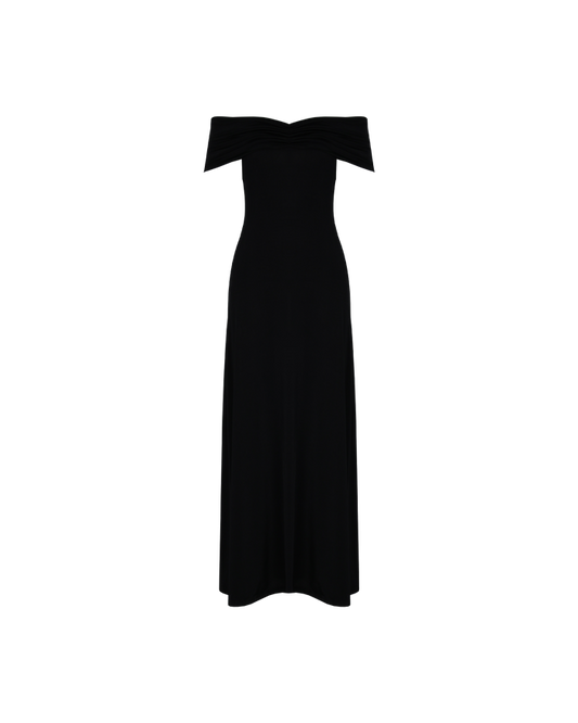 JIL OFF-SHOULDER DRESS BLACK