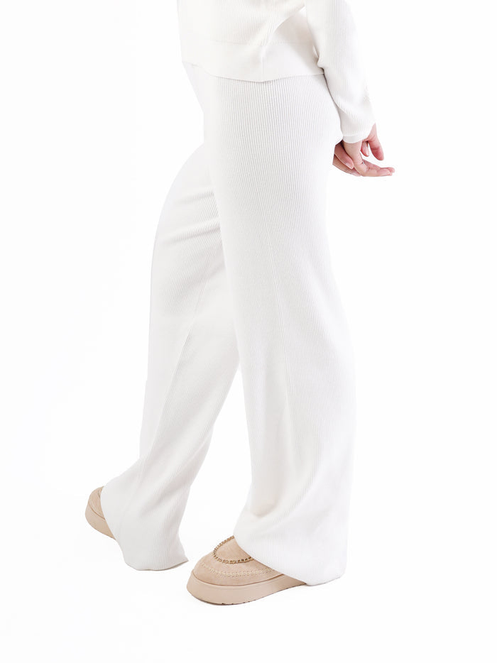 KNIT FLARE PANTS