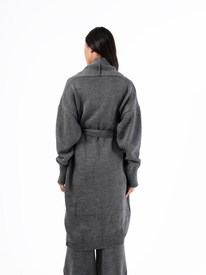 KNIT LONG CARDIGAN