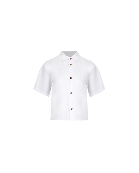 KOS LINEN SHIRT WHITE