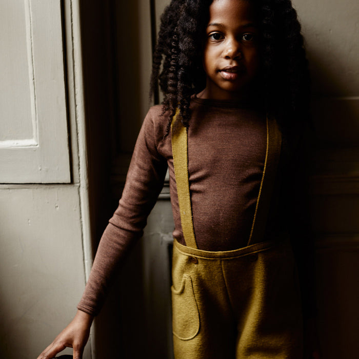 Lark Baby & Kids Top - Merino Wool & Silk - Squirrel