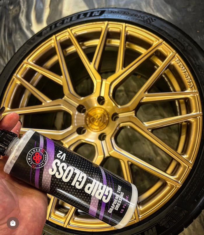 Limitless Car Care Grip Gloss V2 Graphene Tire Dressing No Sling - Detailing Connect