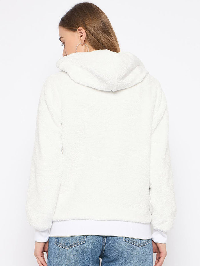 Madame Pear Green Hooded Zipper Sweatshirt