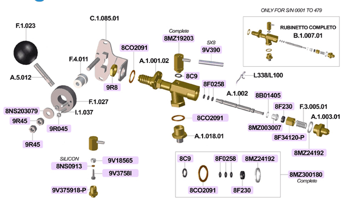 Espresso machine repair kit with gaskets and seals - Coffeesection