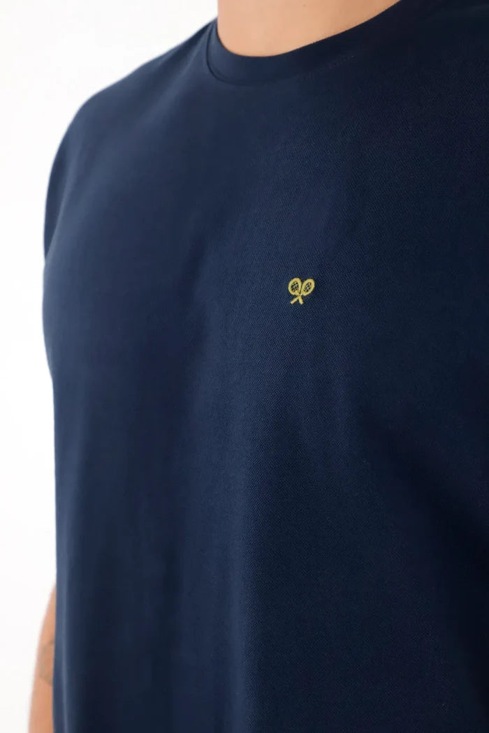 Men's Blue Anti-Pilling T-Shirt