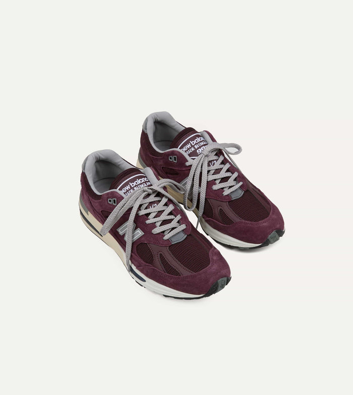 New Balance Catawba Grape Made in UK 991v2 Trainers