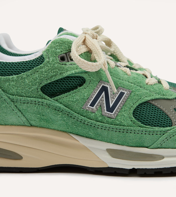 New Balance Green 'Grounded Pastels' Made in UK 991v2 Trainers