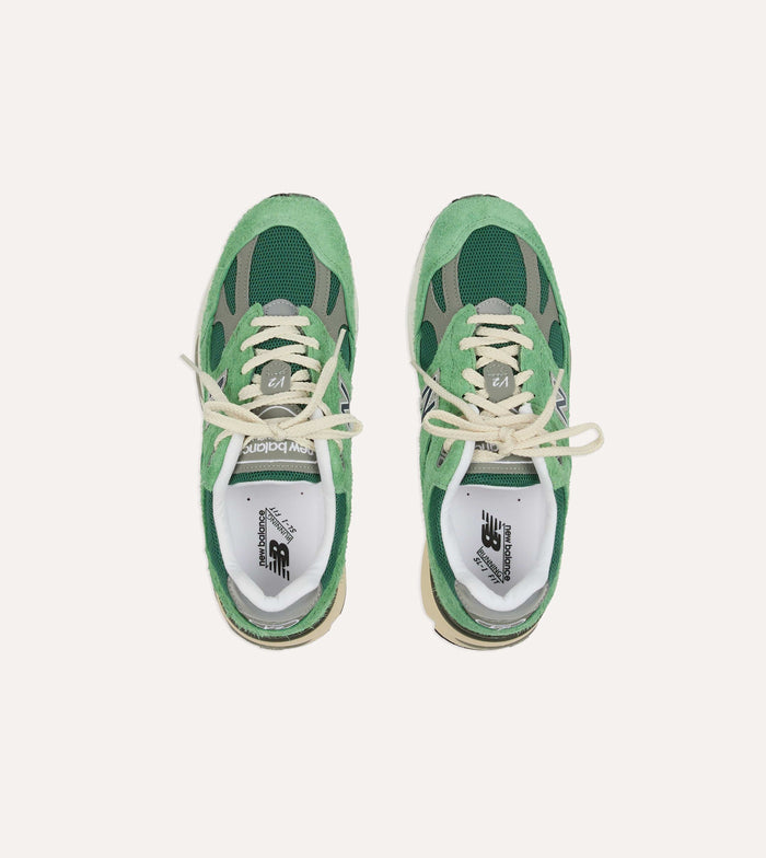 New Balance Green 'Grounded Pastels' Made in UK 991v2 Trainers