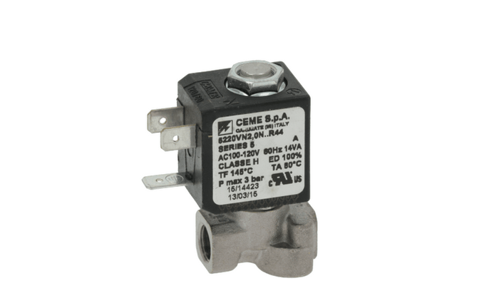 Nuova Simonelli ECM Solenoid Valve Espresso Machine CEME 120v 2way 1/8"F - Coffeesection
