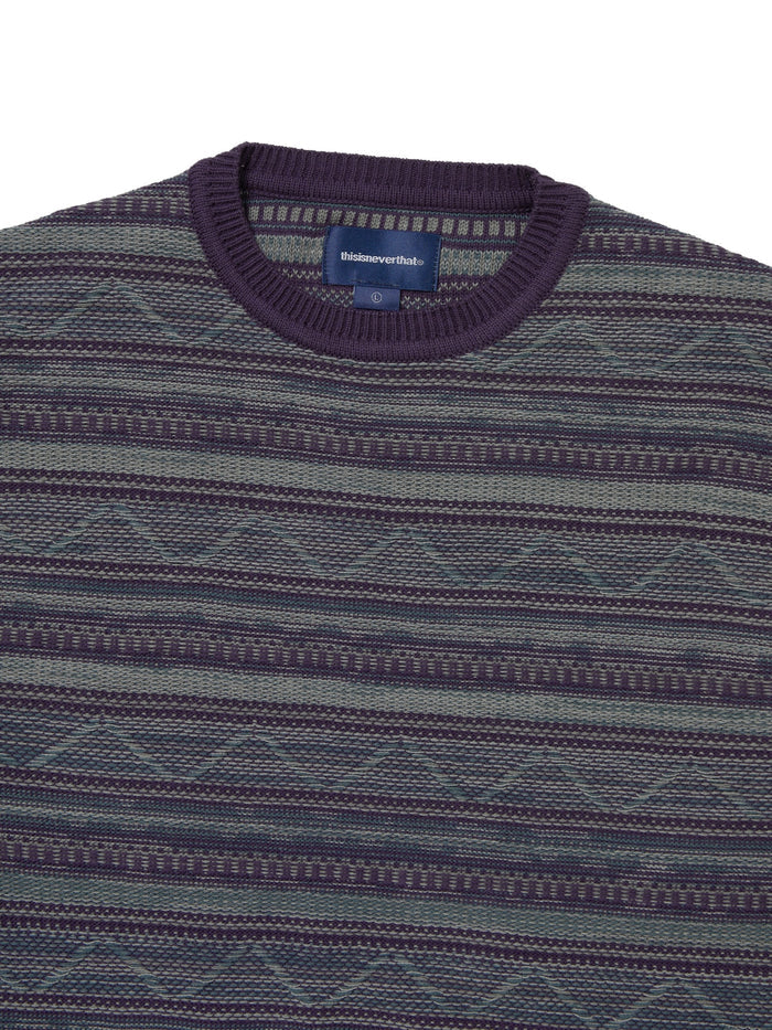 Pattern Knit Crew