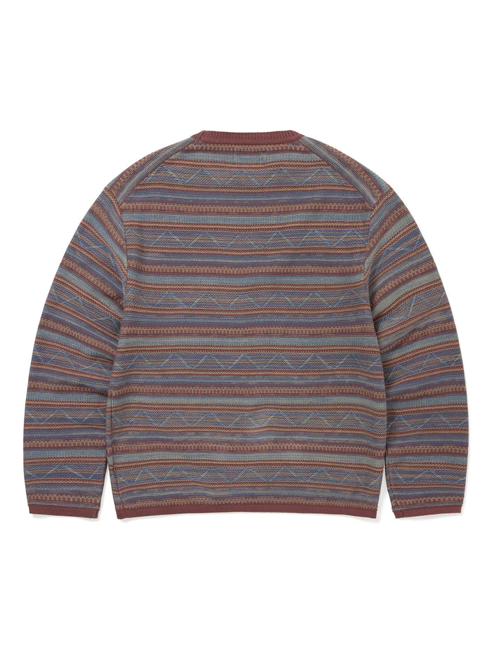 Pattern Knit Crew