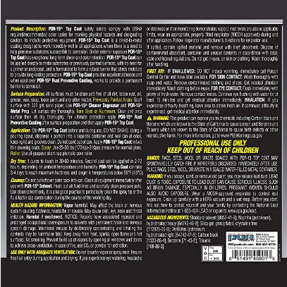 POR-15 45901 Top Coat Semi Gloss Black Paint, 1 Gallon - Detailing Connect