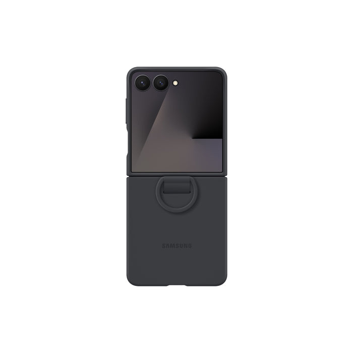 Samsung Silicone Cover With Ring - Samsung Galaxy Z Flip7 - Black (SAM-EF-PF766TB)