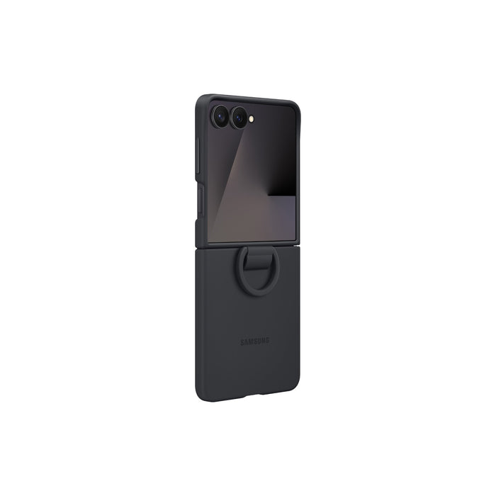 Samsung Silicone Cover With Ring - Samsung Galaxy Z Flip7 - Black (SAM-EF-PF766TB)