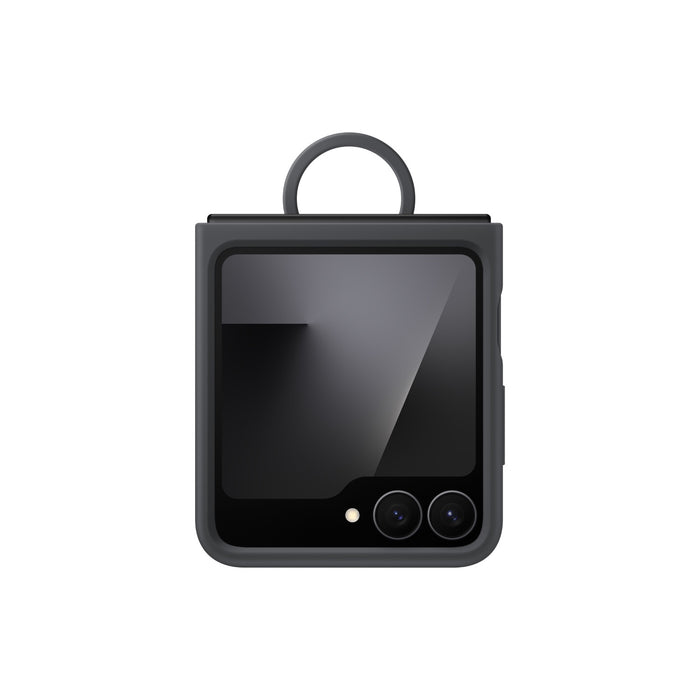Samsung Silicone Cover With Ring - Samsung Galaxy Z Flip7 FE / Flip6 - Black (SAM-EF-PF741TB)