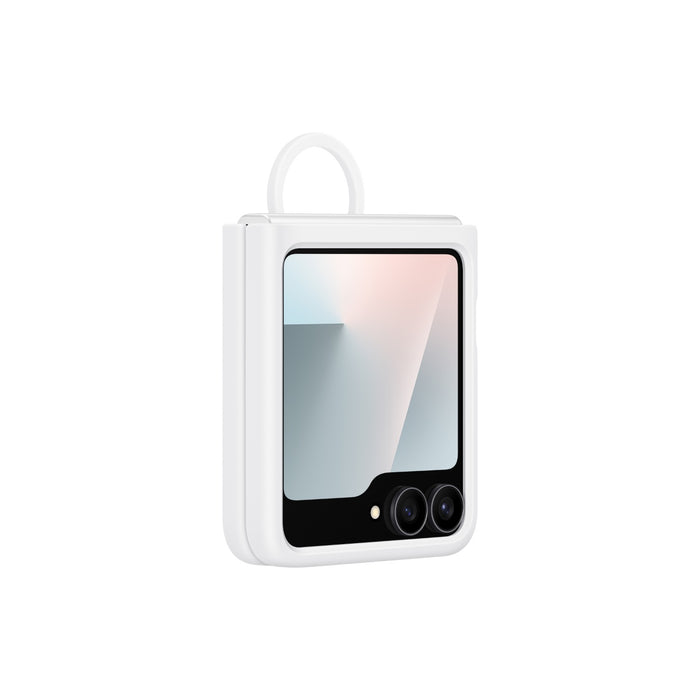 Samsung Silicone Cover With Ring - Samsung Galaxy Z Flip7 FE / Flip6 - White (SAM-EF-PF741TW)