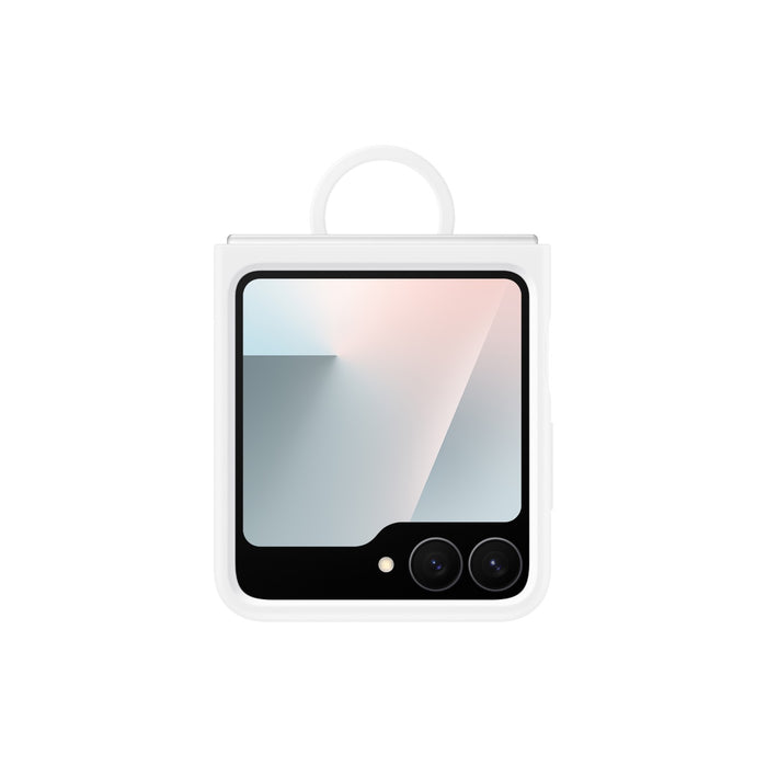 Samsung Silicone Cover With Ring - Samsung Galaxy Z Flip7 FE / Flip6 - White (SAM-EF-PF741TW)