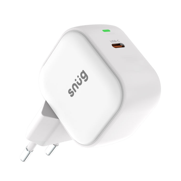 Snug 1 Port PD Wall Charger 25W - White (SNP-TR-25BC1-W)