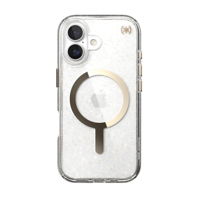 Speck Presidio Lux MagSafe Case - Apple iPhone 17 - Gold Glitter (SPK150960-9221)