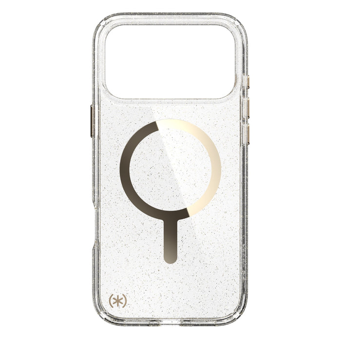 Speck Presidio Lux MagSafe Case - Apple iPhone 17 Pro Max - Gold Glitter (SPK150987-9221)