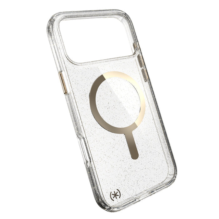 Speck Presidio Lux MagSafe Case - Apple iPhone 17 Pro Max - Gold Glitter (SPK150987-9221)