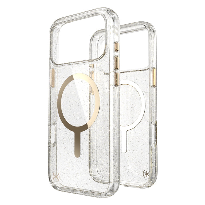 Speck Presidio Lux MagSafe Case - Apple iPhone 17 Pro Max - Gold Glitter (SPK150987-9221)