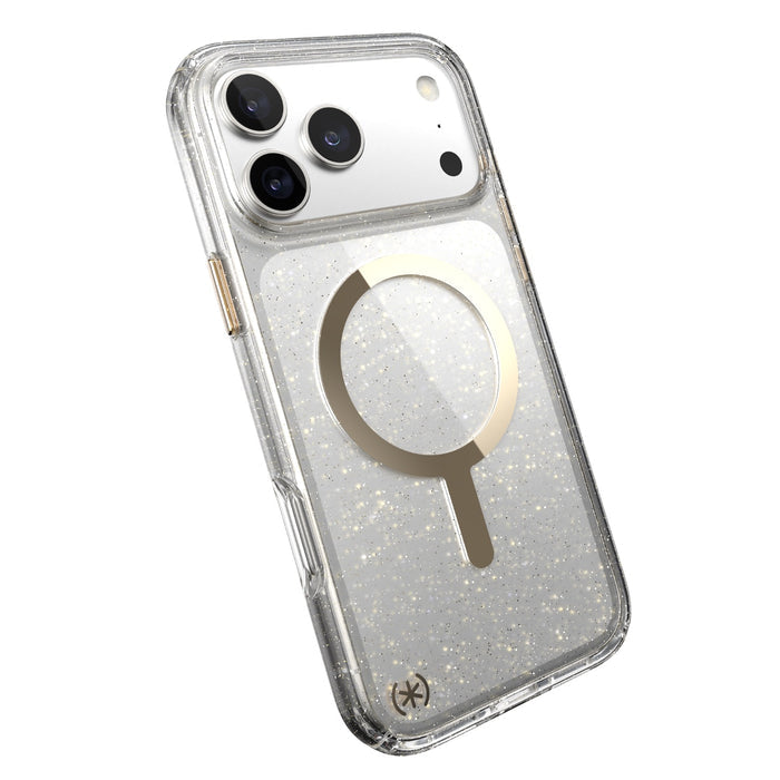 Speck Presidio Lux MagSafe Case - Apple iPhone 17 Pro Max - Gold Glitter (SPK150987-9221)